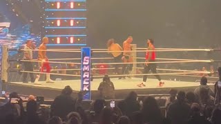 Cody Rhodes Sami Zayn amp Jey Uso vs Bron Breakker Carmelo Hayes amp Ludwig Kaiser After WWE Smackdown [upl. by Yrevi818]