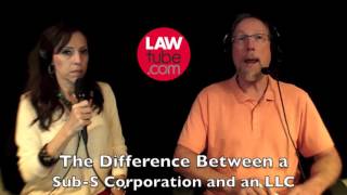 The difference between a sub s corp and an LLC [upl. by Assenahs]