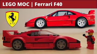 LEGO MOC Ferrari F40 Review LoveBricks [upl. by Ambrosio474]