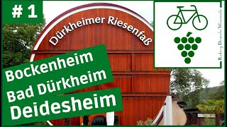 Deutsche Weinstraße 🍇1 Bockenheim  Bad Dürkheim  Deidesheim RADTOUR DOKU [upl. by Luht]