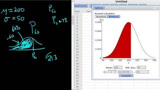 16 Finding a Percentile with the Normal Distribution and StatCrunch [upl. by Atterbury399]