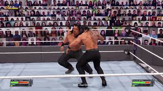 WWE 2K22 The Great Khali Vs The Roman Reigns Gameplay [upl. by Annairda508]