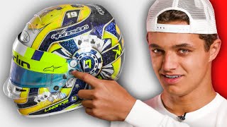 Lando Norris Breaks Down His Race Helmet Collection [upl. by Anees]