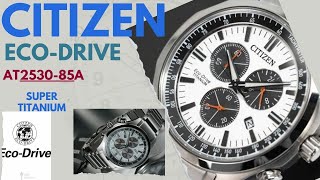 Citizen EcoDrive Sports Chronograph White Dial Super Titanium [upl. by Dayir]