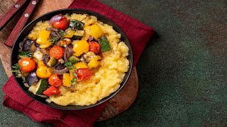 Recette  Polenta aux légumes [upl. by Ardnikat]