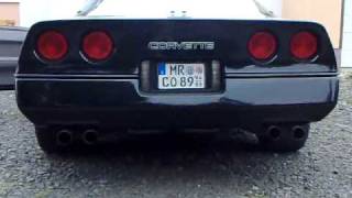 ´89 Corvette C4  Flowmaster 50 Exhaust warming up [upl. by Naldo361]