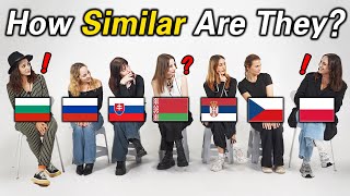 Slavic Languages l 7 Slavic Countries Can they understand Each Others [upl. by Anirtik249]