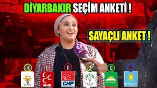 DİYARBAKIR SEÇİM ANKETİ  SAYAÇLI ANKET [upl. by Eisele139]