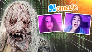 Hacking Into OMEGLE Calls Prank JUMPSCARE TROLLING  Part20 [upl. by Ymmac]