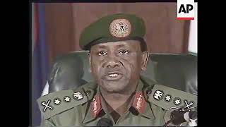 General Sani Abacha on the Arrerst of MKO Abiola and NUPENG [upl. by Alverta498]