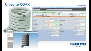 UNILAB UniSuite COAX  3D Design of a Coaxial Heat Exchange [upl. by Kerby284]