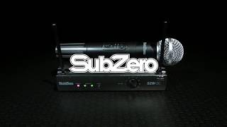 SubZero SZW20 Handheld Wireless Mic System  Gear4music demo [upl. by Eiralc290]