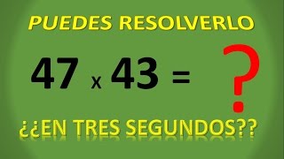 TÉCNICA PARA MULTIPLICAR EN MENOS DE 3 SEGUNDOS NÚMEROS DE 2 O MÁS CIFRAS [upl. by Niltak]