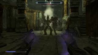 Bone Colossus VS Dwarven Centurion Master  Skyrim Special Edition [upl. by Jareen803]