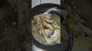 Frying fish asmr sounds trending asmr asmrsounds like cooking short [upl. by Nosak]