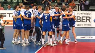 Letzter Punkt amp Siegesfeier VFB Friedrichshafen  Volleyball Pokalfinale 2014 HD [upl. by Rhine761]