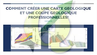 comment créer une carte géologique et une coupe géologique 001 [upl. by Etnuaed919]