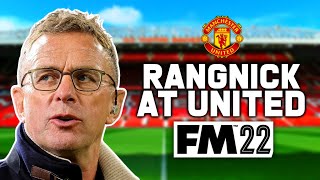 RALF RANGNICK AT MANCHESTER UNITED  FM22 EXPERIMENT [upl. by Nytsirc564]