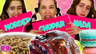 MORDER CHUPAR o NADA challenge 🤢 DESAFÍO de COMIDA 😱 Si dibujas MAL te lo COMES Reto COMER LAMER [upl. by Aniram]