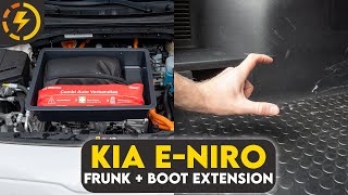 Kia eNiro Frunk  How to increase boot space by 20 [upl. by Demmahom]