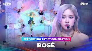 2024MAMA Performing Artist Compilation  ROSÉ [upl. by Eentruok]