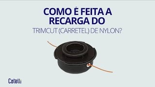 Como é feita a recarga do carretel de nylon [upl. by Yroger]