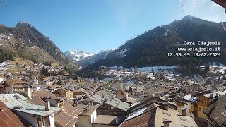 Timelapse 16022024  Webcam Casa Ciajeole  Moena Val di Fassa Dolomiti [upl. by Nnorahs661]