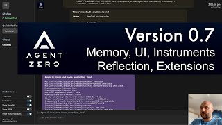 Agent Zero 🤖 v07  Memory UI Reflection Instruments [upl. by Cyndie277]