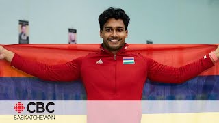 University of Regina swimmer Ovesh Purahoo is competing at the Paris Olympics [upl. by Beghtol]