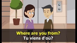 apprendre langlais conversation  leçon 1 [upl. by Aerdnuahs583]