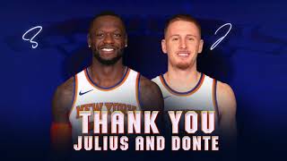 Julius Randle amp DiVincenzo Tribute Video by New York Knicks ❤️ [upl. by Ayisan868]