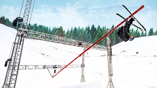 Skiing A Rail UPSIDE DOWN [upl. by Artema935]