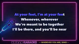 Shakira  Whenever Wherever Short Version Karaoke [upl. by Adama738]