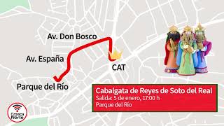 Recorrido de la Cabalgata de los Reyes Magos 2024 en Soto del Real [upl. by Kamila128]