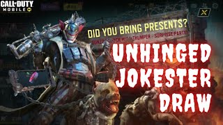 Call Of Duty Mobile  Unhinged Jokester Draw Legendary Gunzo Complete Draw [upl. by Oirasor]