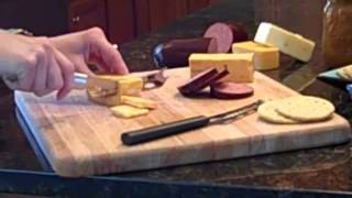 How To Cut Cheese With A Cheese Knife Video  RadaCutlerycom [upl. by Bivins]