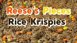 Reeses Pieces Rice Krispies Treats Recipe [upl. by Lochner]