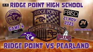 Ridge Point Vs Pearland Game 4 21Nov2023 [upl. by Attehcnoc]