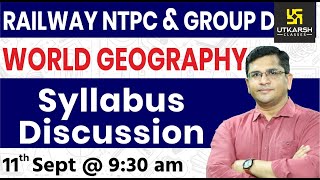 Indian Geography  Syllabus Discussion  Railway NTPC amp Group D Special Classes  By Brijesh Sir [upl. by Noyek462]