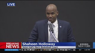 Shaheen Holloway introduced as Seton Hall mens basketball coach [upl. by Peddada695]