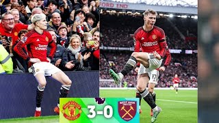 Manchester United vs West Ham 30 EPL highlights 2024  Garnacho goals vs West Ham  Hojlund goal [upl. by Rudman]