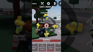 I got a new Emote in roblox strongestbattlegrounds robloxedit robloxthestrongestbattlegrounds [upl. by Joung]