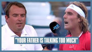 Tsitsipas Coaching from Father  I Cant Tell You What He Said Because Thats Coaching as Well [upl. by Hilaria]