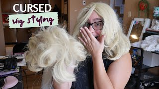 Cosplay wig styling GONE WRONG [upl. by Ardelle]