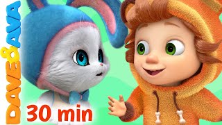 😊 In a Cabin in the Woods and More Nursery Rhymes  Little Kittens  Baby Songs by Dave and Ava 😊 [upl. by Mosier]