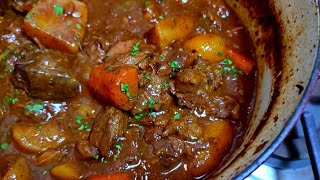 BEEF STEW is the perfect comfort food that taste even better the next day  One Pot Beef Stew Recipe [upl. by Marilee]