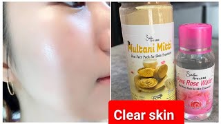 Clear Glowing Skin Instantly  Home remedies for skin whitening and tightening [upl. by Anida277]