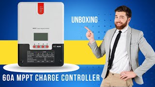 60A MPPT Solar Charge Controller 48V 36V 24V Unboxing ML4860 [upl. by Kleon]