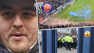 WBA VS ALDERSHOT VLOG PYROS CROWD TROUBLE AND INSANE AWAY SUPPORT ALBION WIN IN CUP [upl. by Benjy]