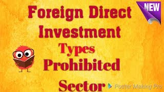 Foreign Direct Investment  FDI  Types Of FDI  In Hindi [upl. by Auqeenwahs]